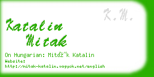 katalin mitak business card